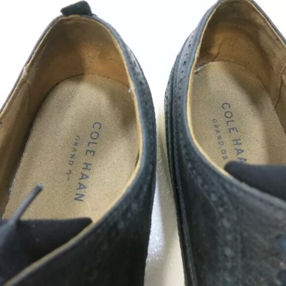 Cole Haan Canvas Leather Wingtip Casual Dress Footwear Oxfords Men's Shoes 10 M - Picture 6 of 7